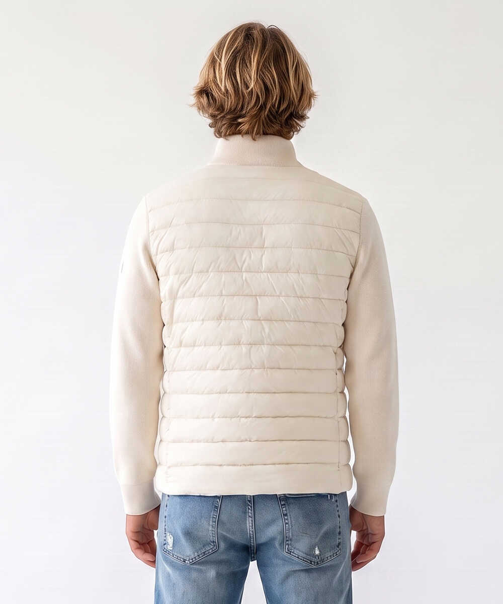 HENDER/エンダー ニット切り替えダウンジャケット