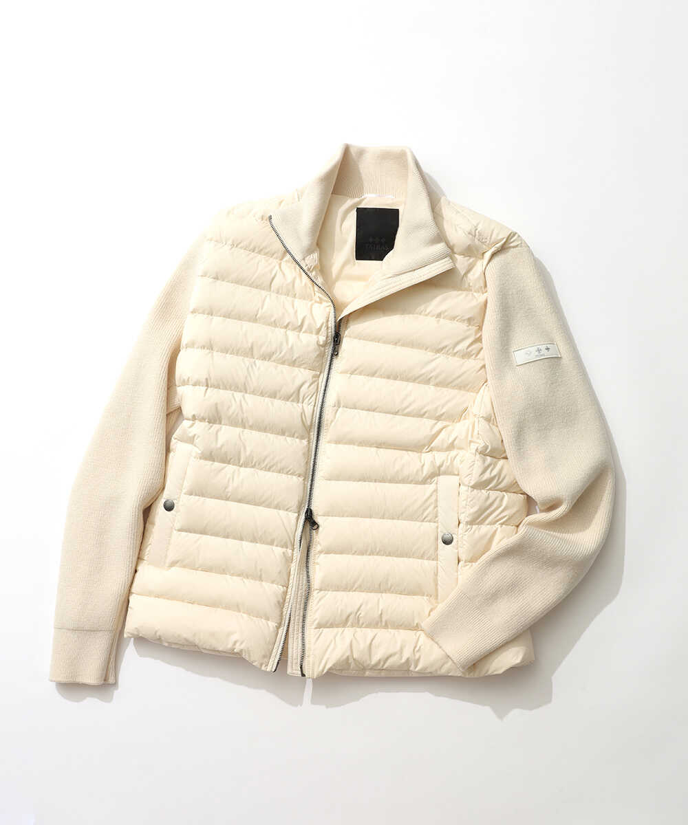 HENDER/エンダー ニット切り替えダウンジャケット