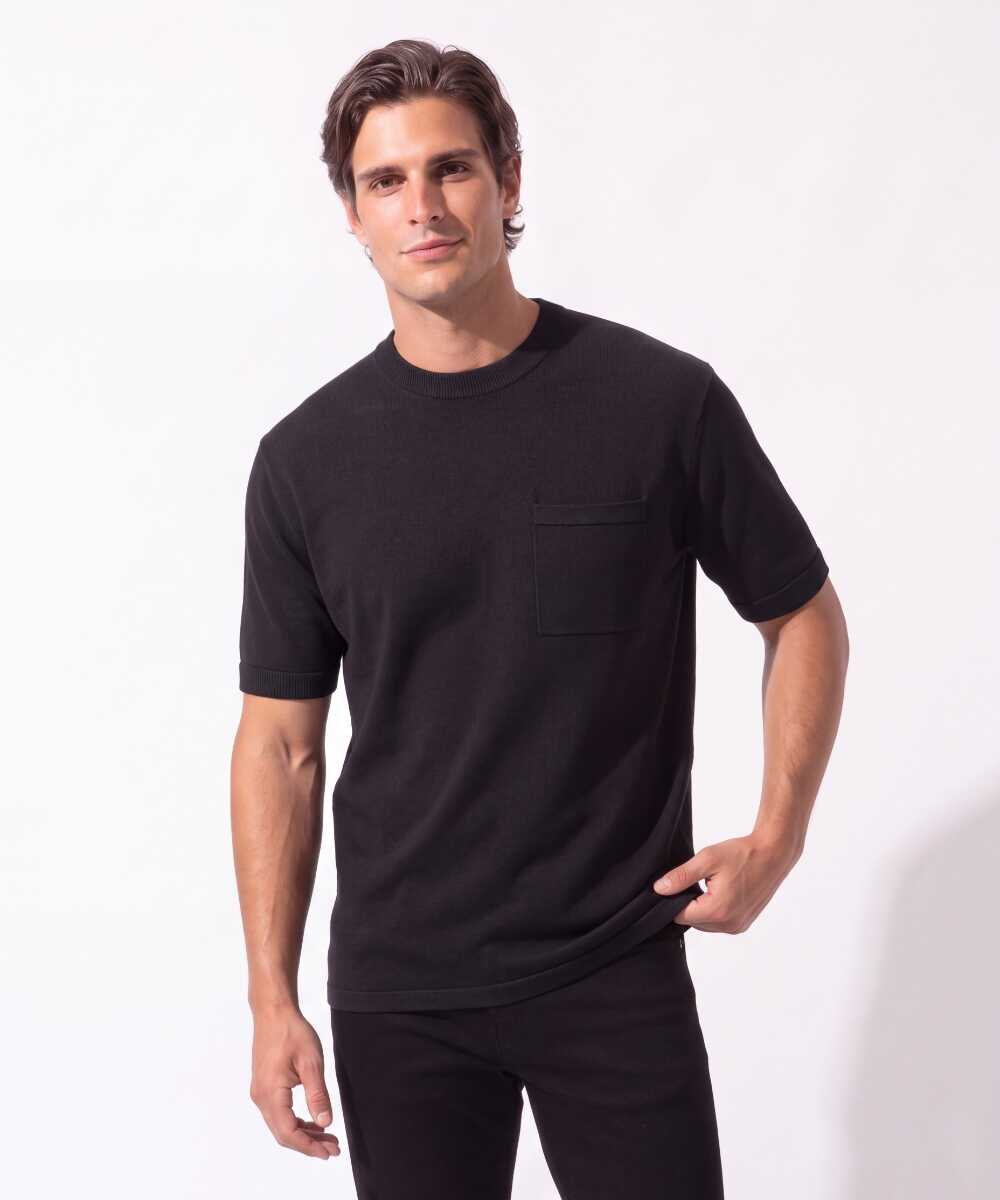 シルクコットンニット フォーマルTシャツ