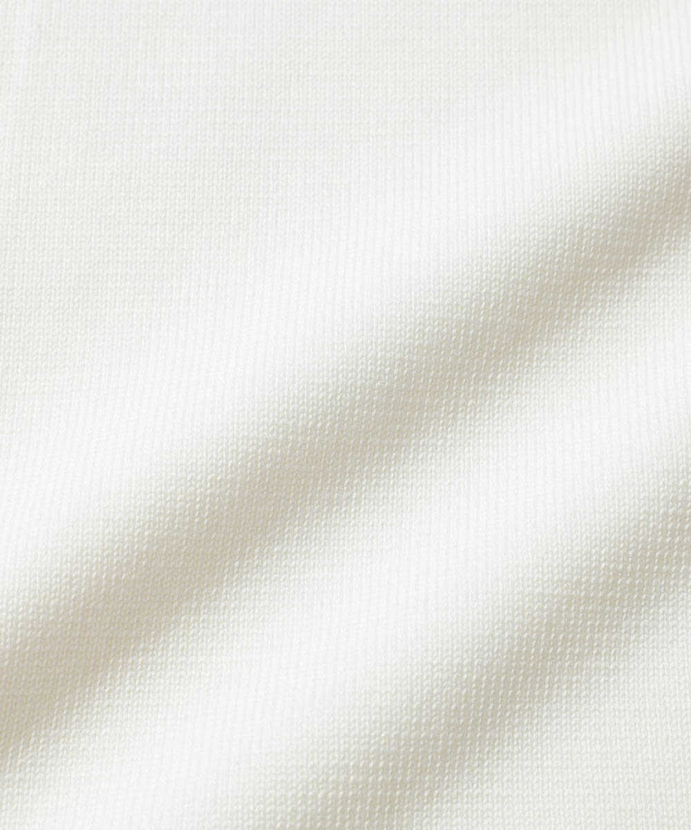 シルクコットンニット リラックスTシャツ