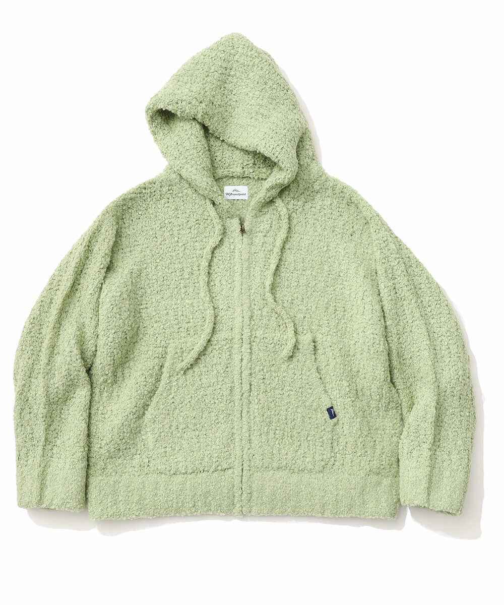 限定 ブークレニット ジップアップパーカ