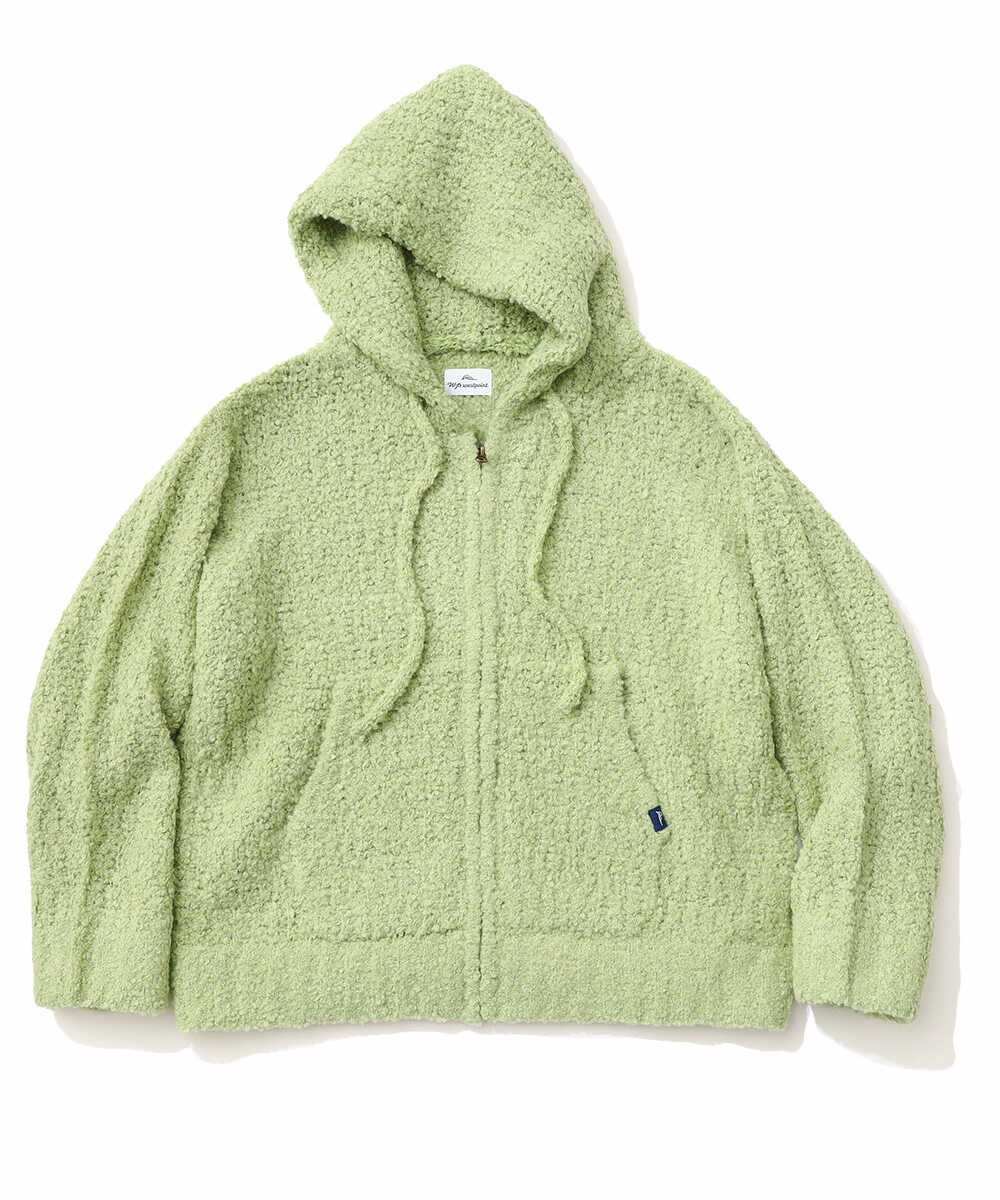 限定 ブークレニット ジップアップパーカ