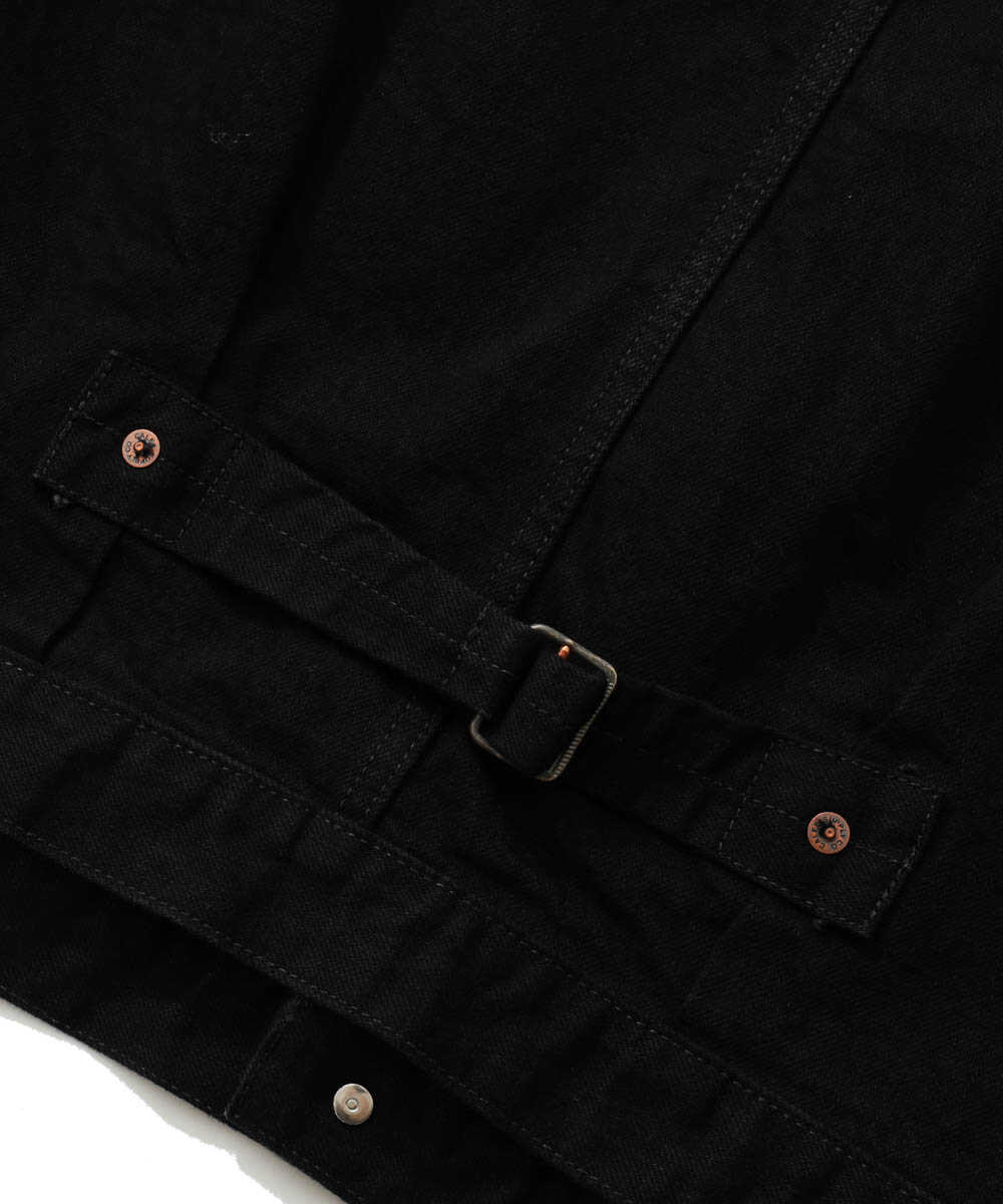 1stタイプ ブラックデニムジャケット