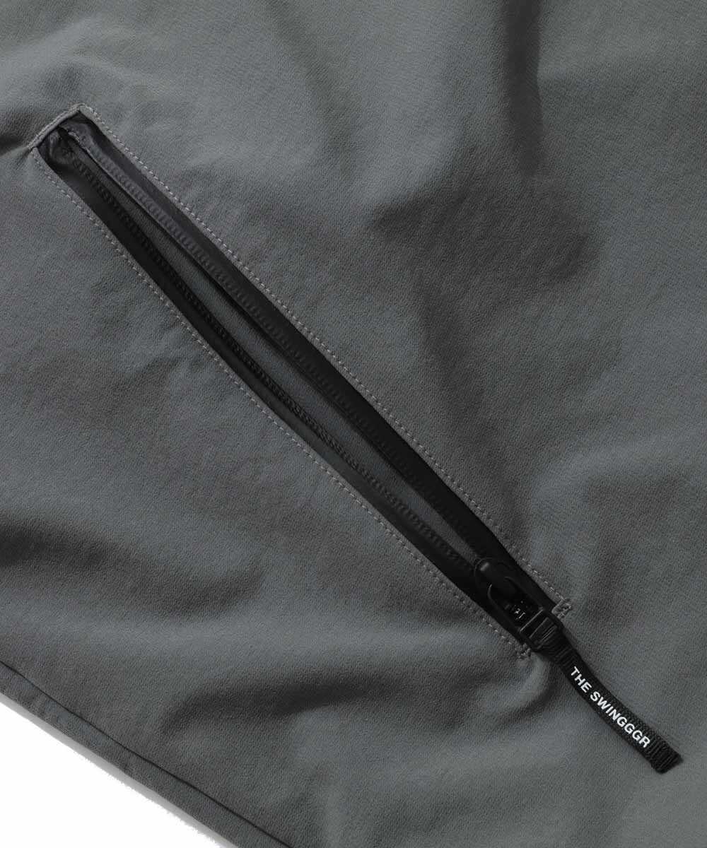 ストレッチナイロン スタンドジップジャケット
