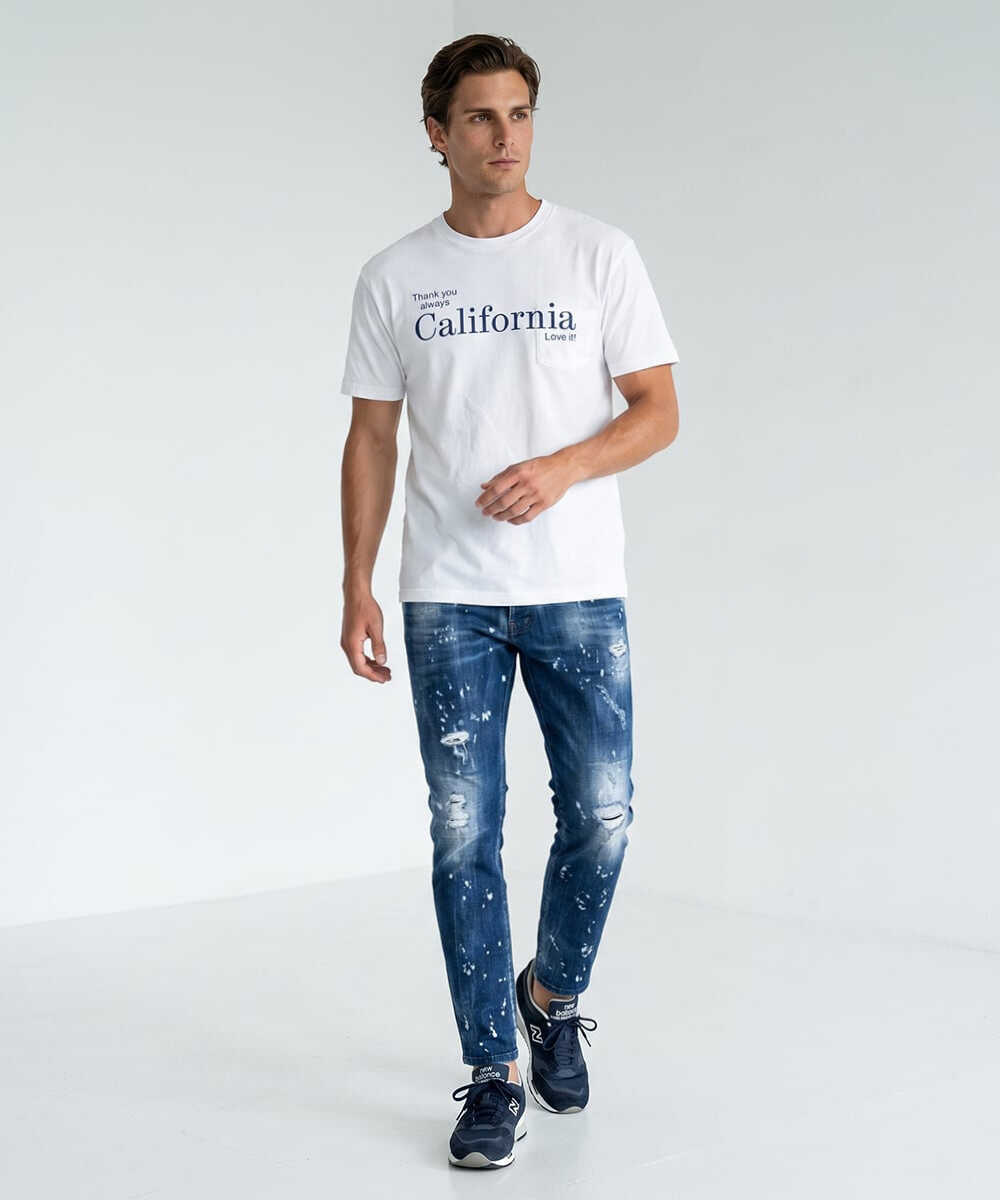 Thank you always California プリントTシャツ