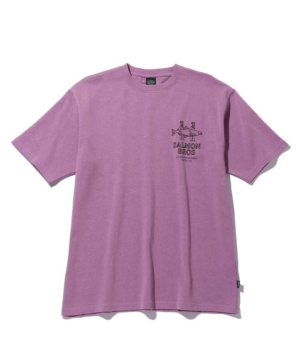 サーモンバックプリント ヘンプTシャツ