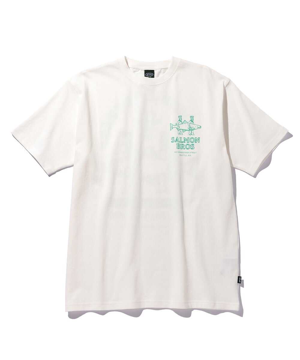 サーモンバックプリント ヘンプTシャツ