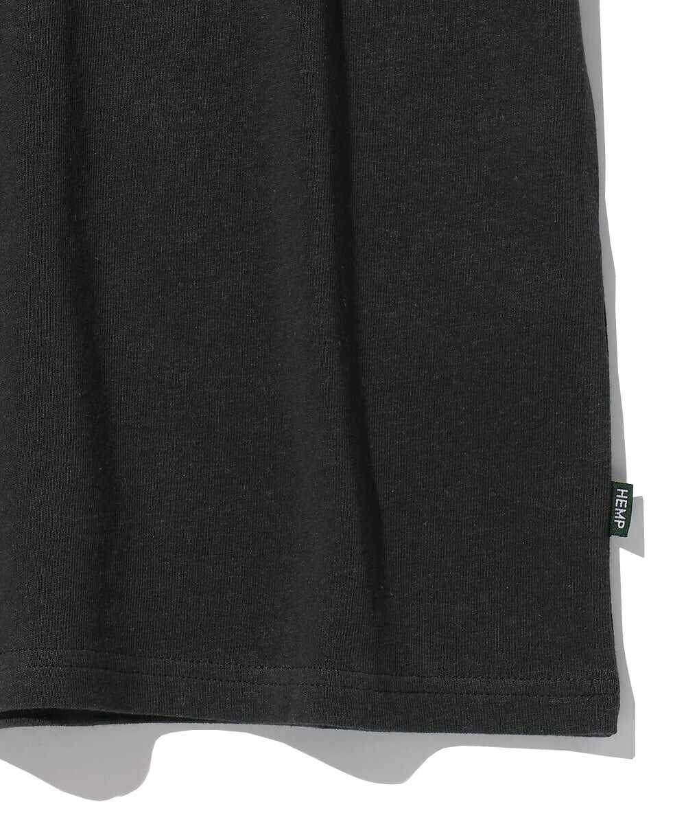 サーモンバックプリント ヘンプTシャツ