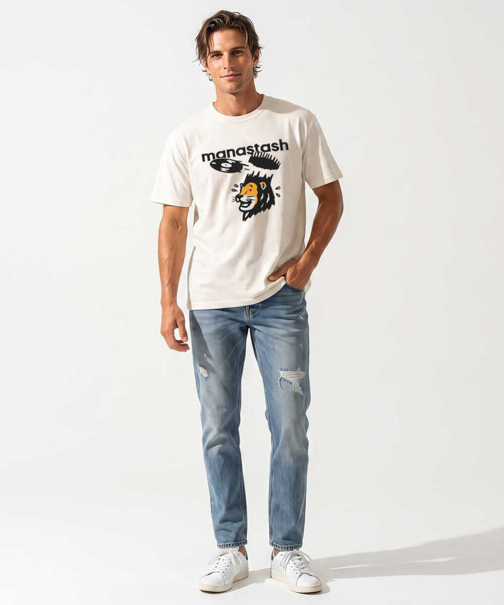 ライオンプリントTシャツ