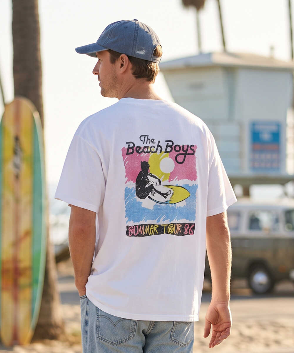 限定 結成65周年記念 ビーチ・ボーイズ コラボプリントTシャツ