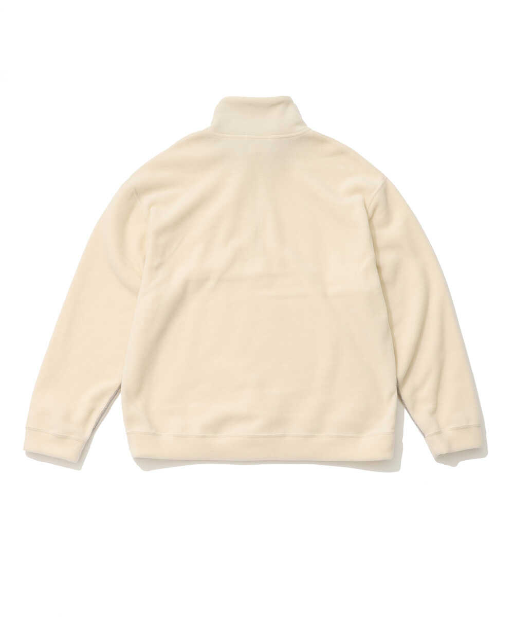 別注 ロゴプレート ハーフジップ フリースジャケット