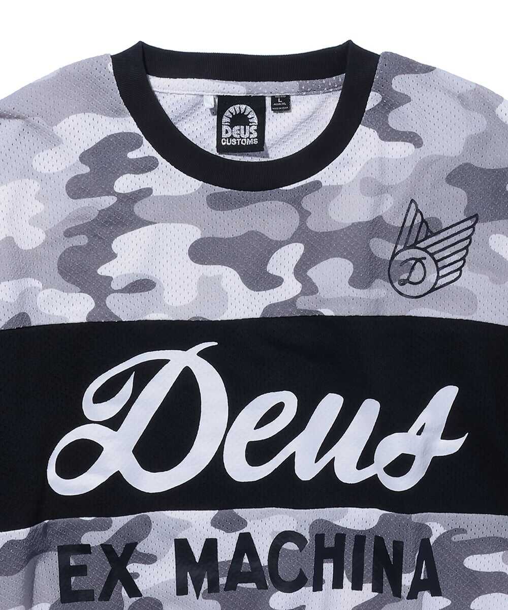 ロゴワッペン カモ柄ジャージロンT