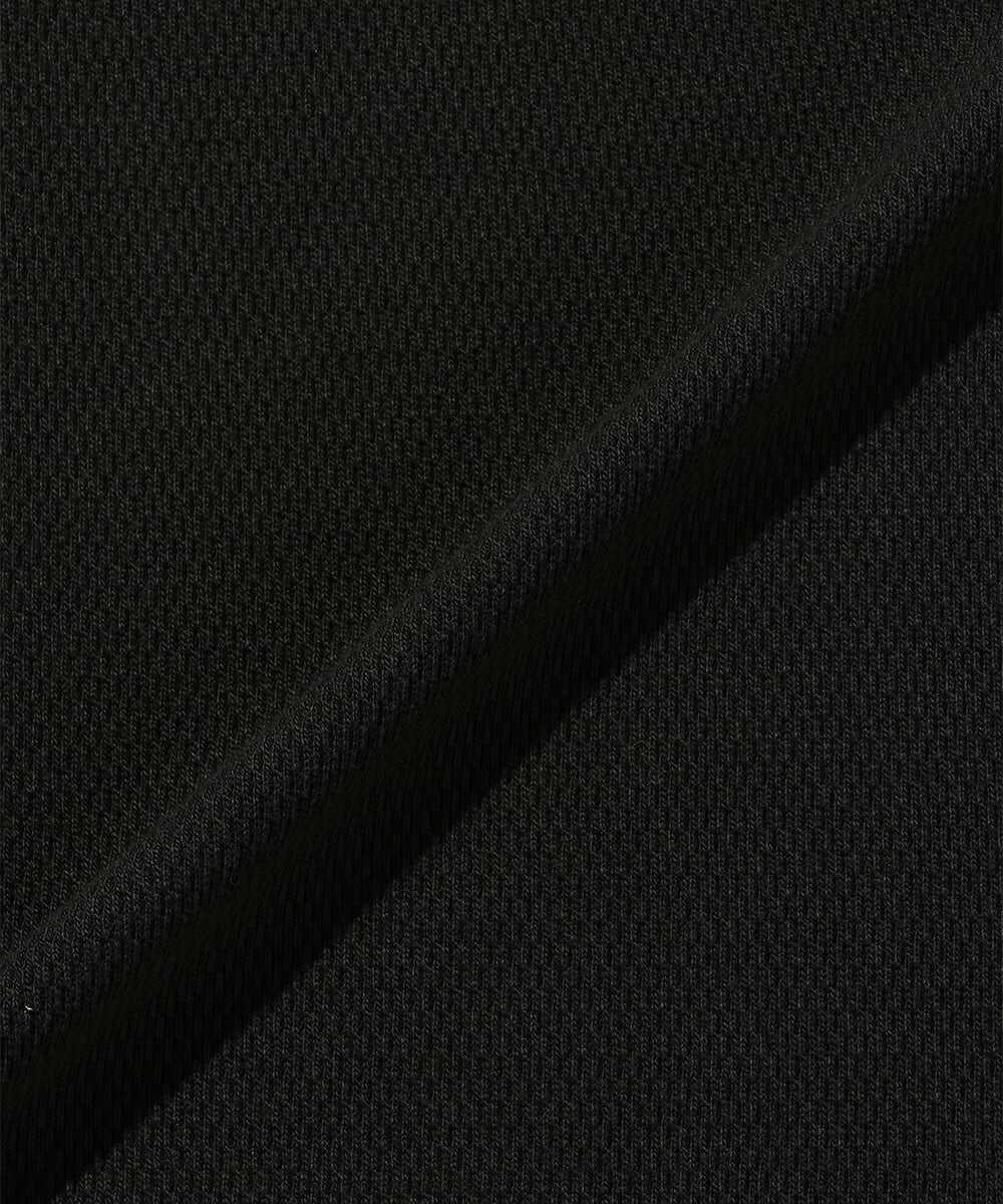 ハニカムワッフル ヘンリーネックロンT