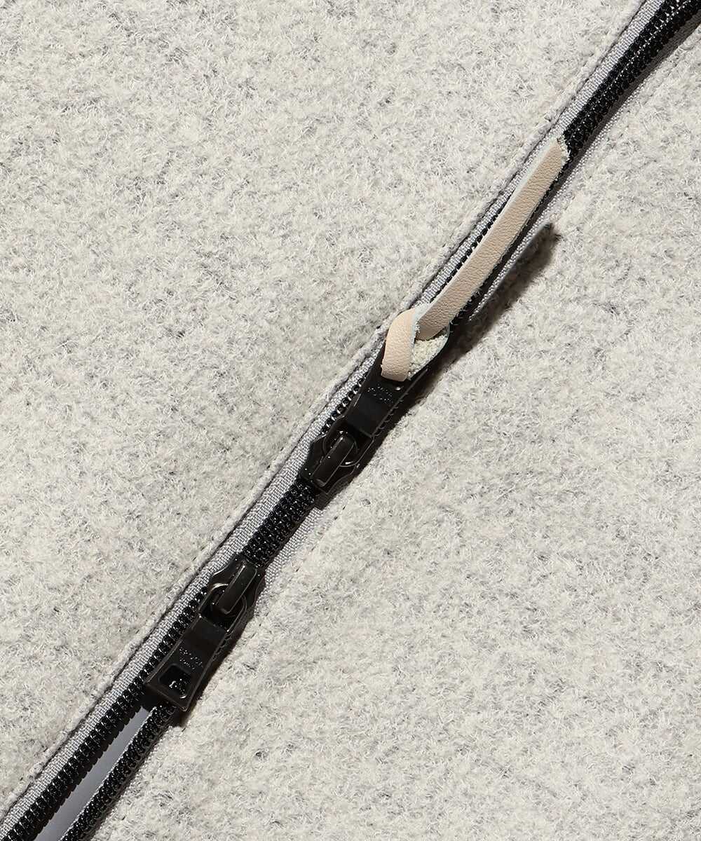 ダブルジャカード ウールジップブルゾン
