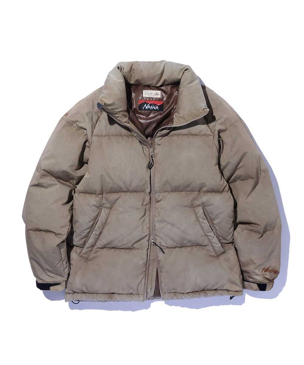 NANGA×DUFFER 硫化染め スタンドカラー ダウンジャケット
