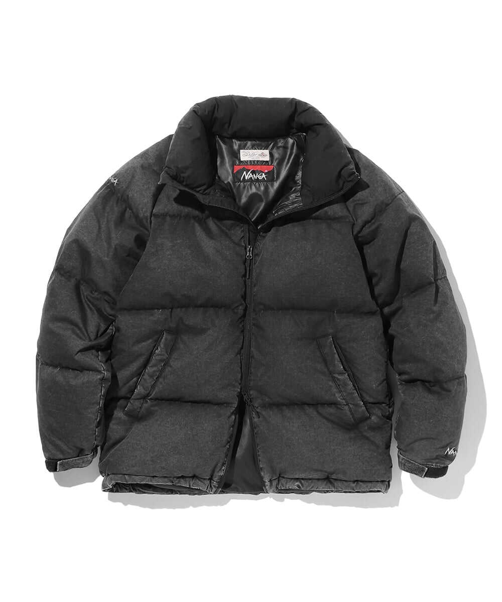 NANGA×DUFFER 硫化染め スタンドカラー ダウンジャケット