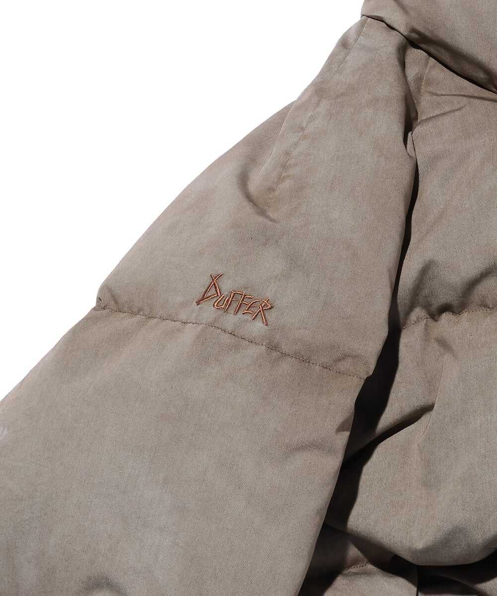 NANGA×DUFFER 硫化染め スタンドカラー ダウンジャケット