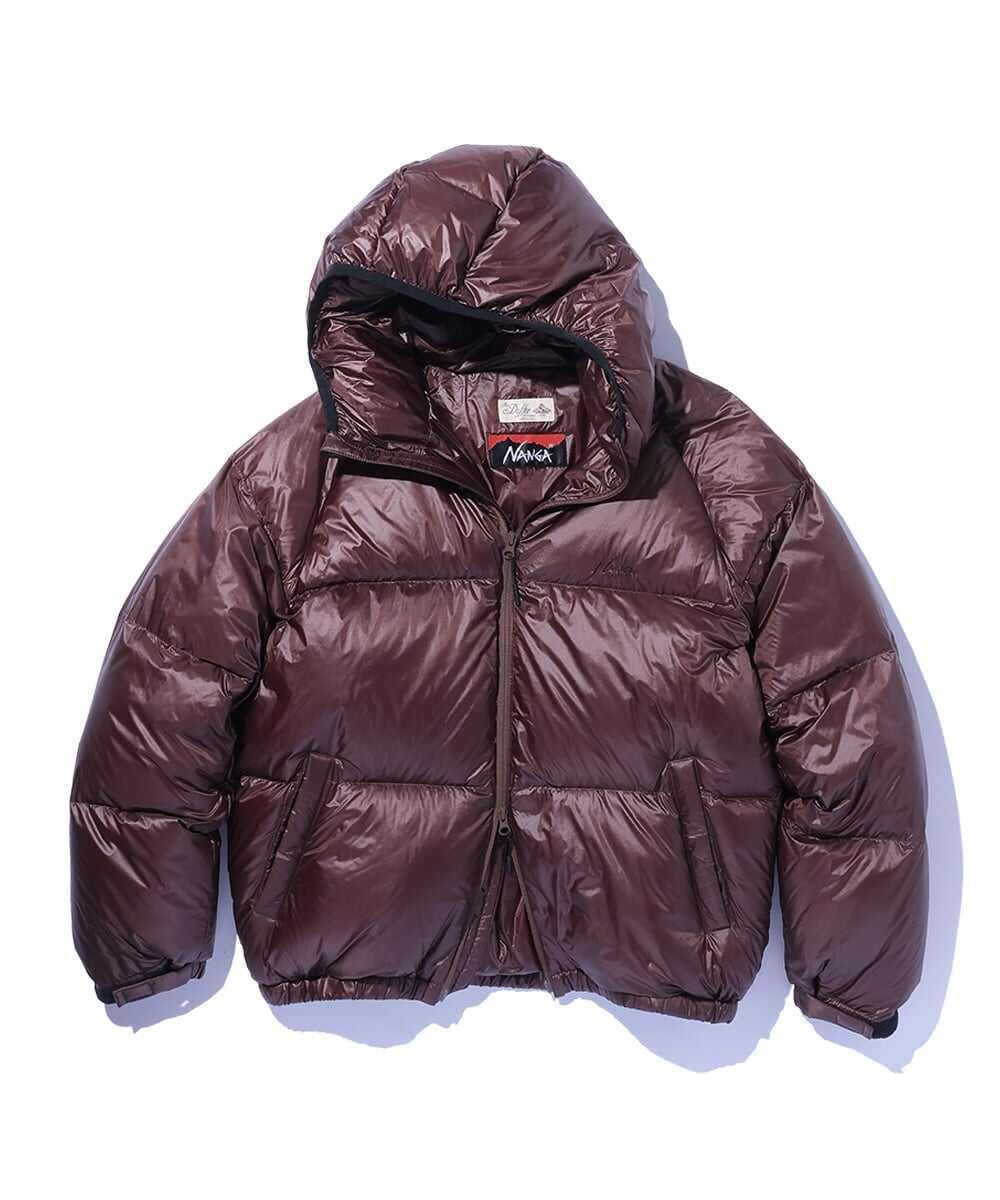 NANGA×DUFFER リップストップ シャイニーダウンフーディジャケット