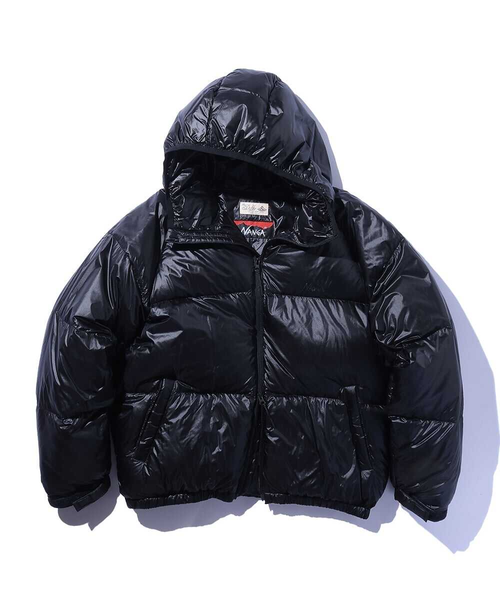 NANGA×DUFFER リップストップ シャイニーダウンフーディジャケット