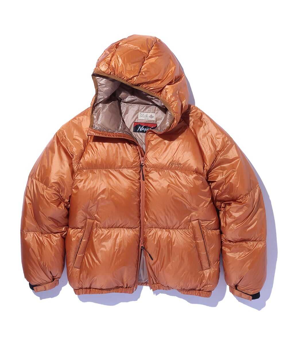 NANGA×DUFFER リップストップ シャイニーダウンフーディジャケット