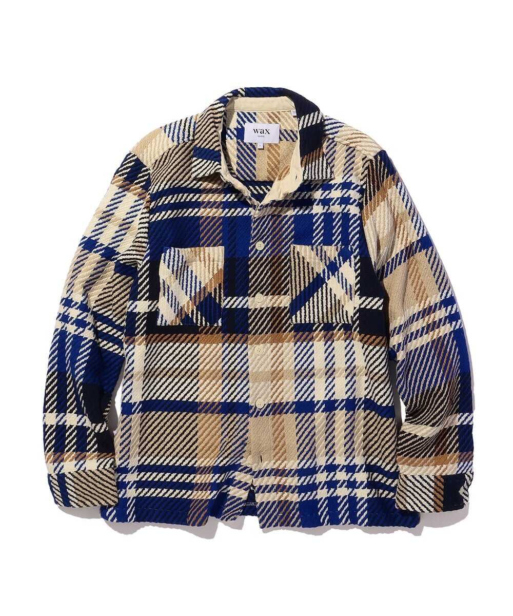 チェック柄シャツジャケット
