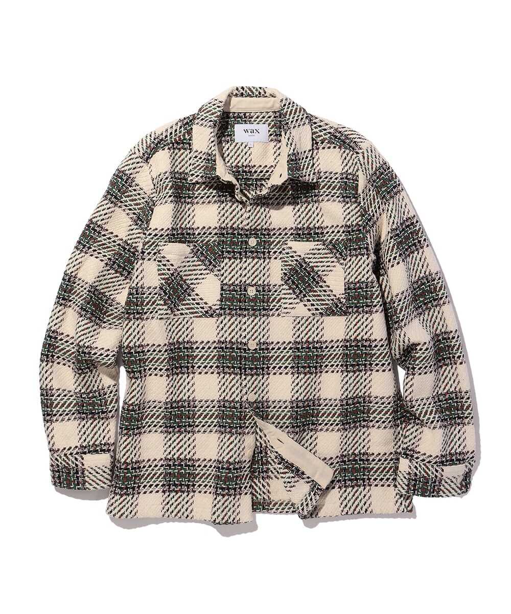 ハットンチェック柄シャツジャケット