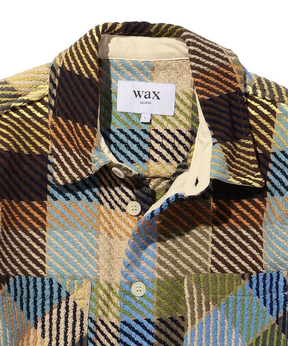 ピケチェック柄シャツジャケット