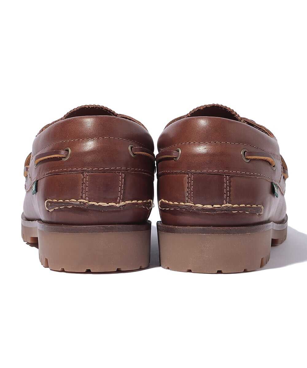ハンドステッチ ロートップ レザーデッキシューズ