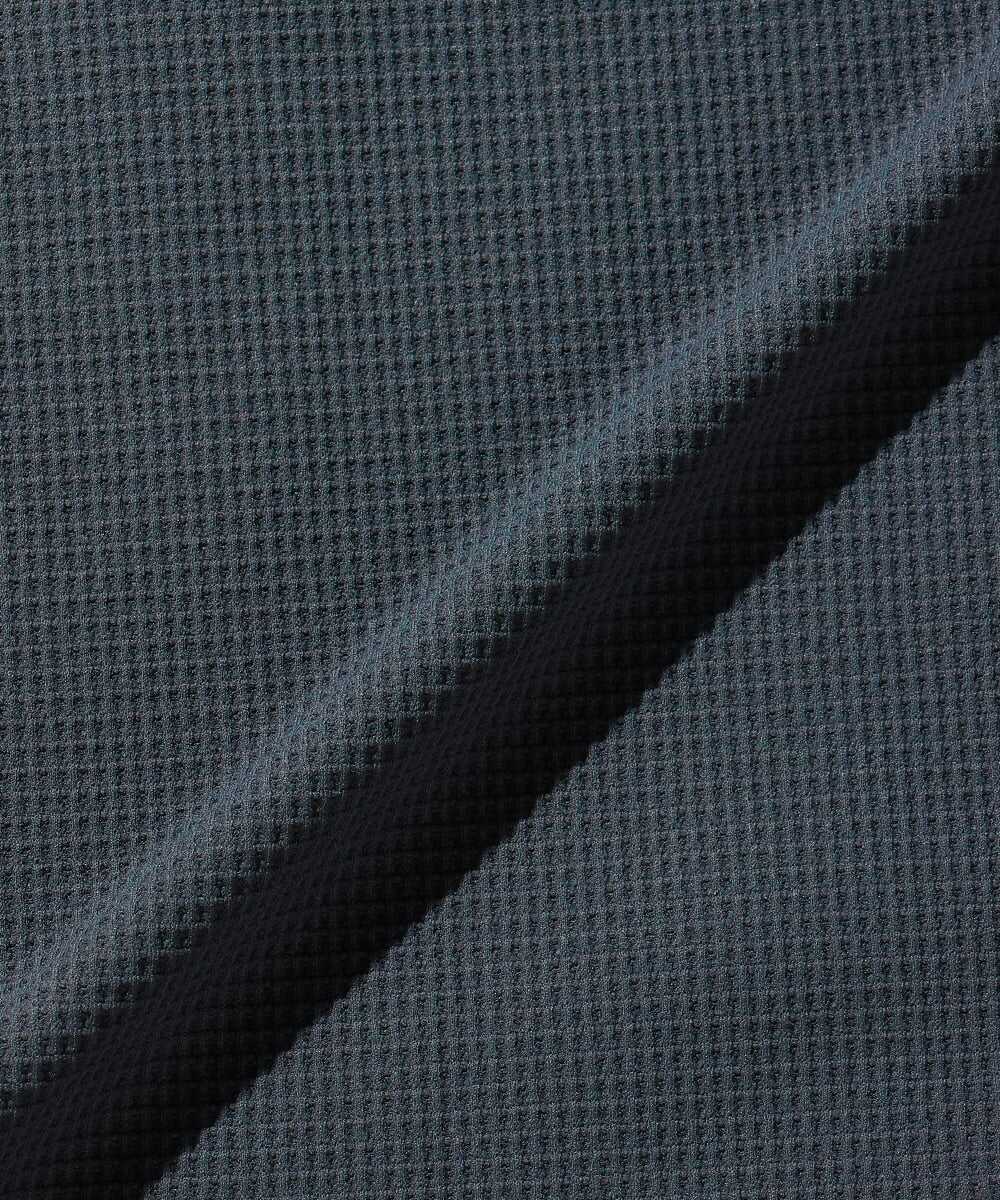機能素材AirFlex ミニワッフル ヘンリーネックロンT