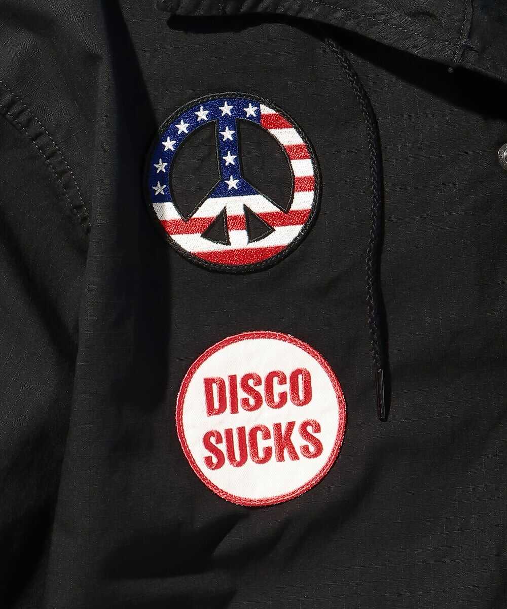 DISCO SUCKSワッペン フーデットジャケット