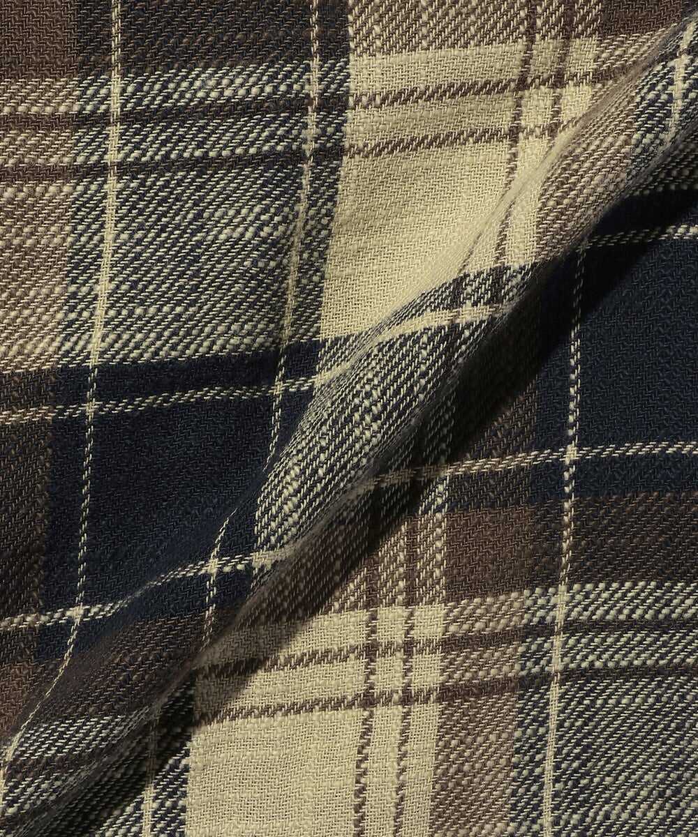 コットンフランネルデザインシャツ