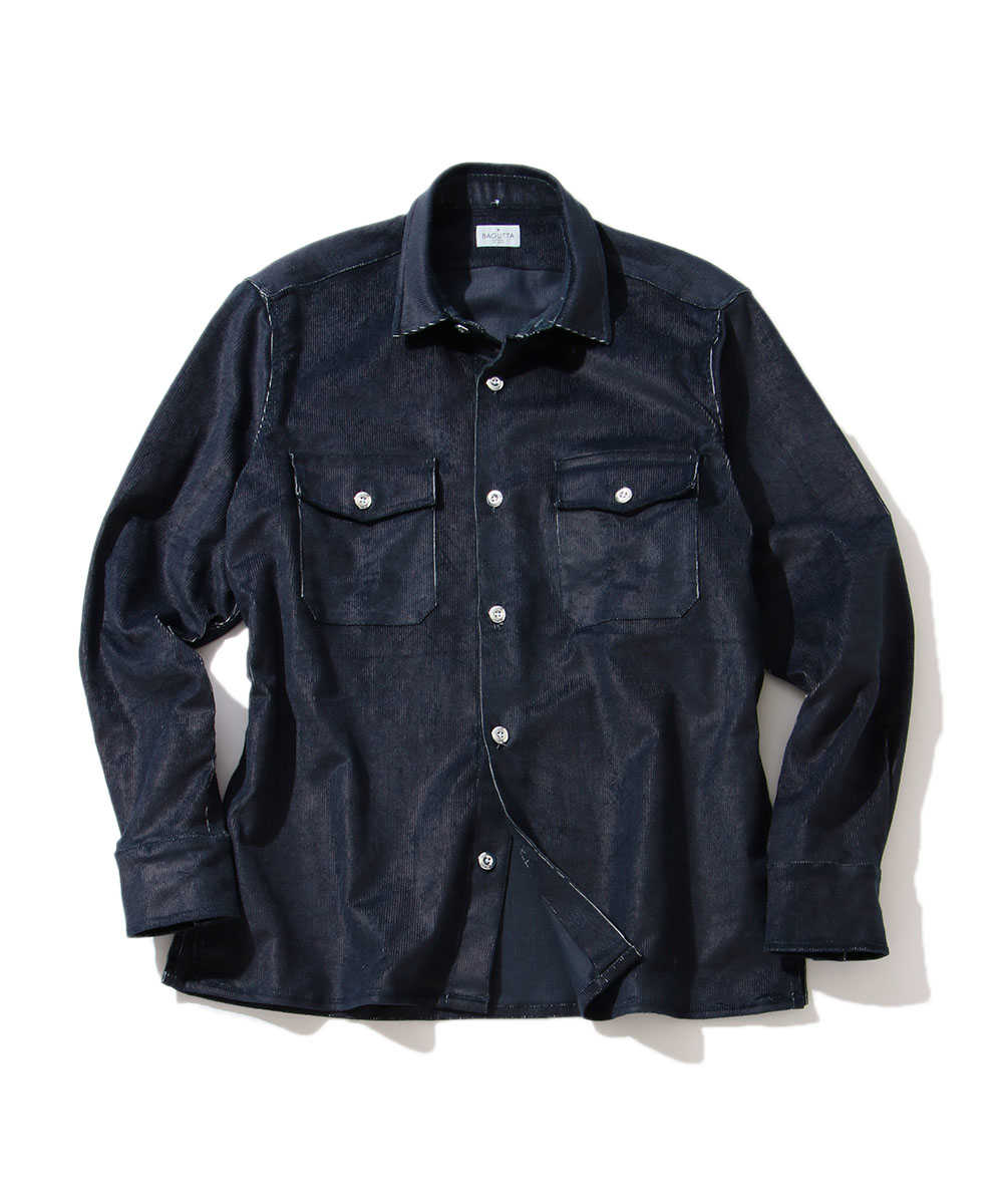 未使用に近い　バグッタ　リネン　サファリジャケット バンドカラー　S 未使用に近い バグッタ リネン サファリジャケット バンドカラー