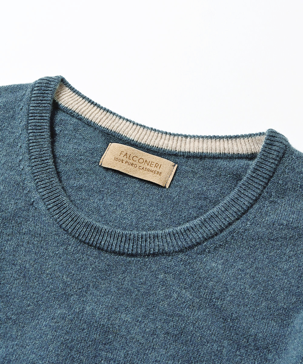 ウルトラソフトカシミヤ製クルーネックセーター | ファルコネーリ