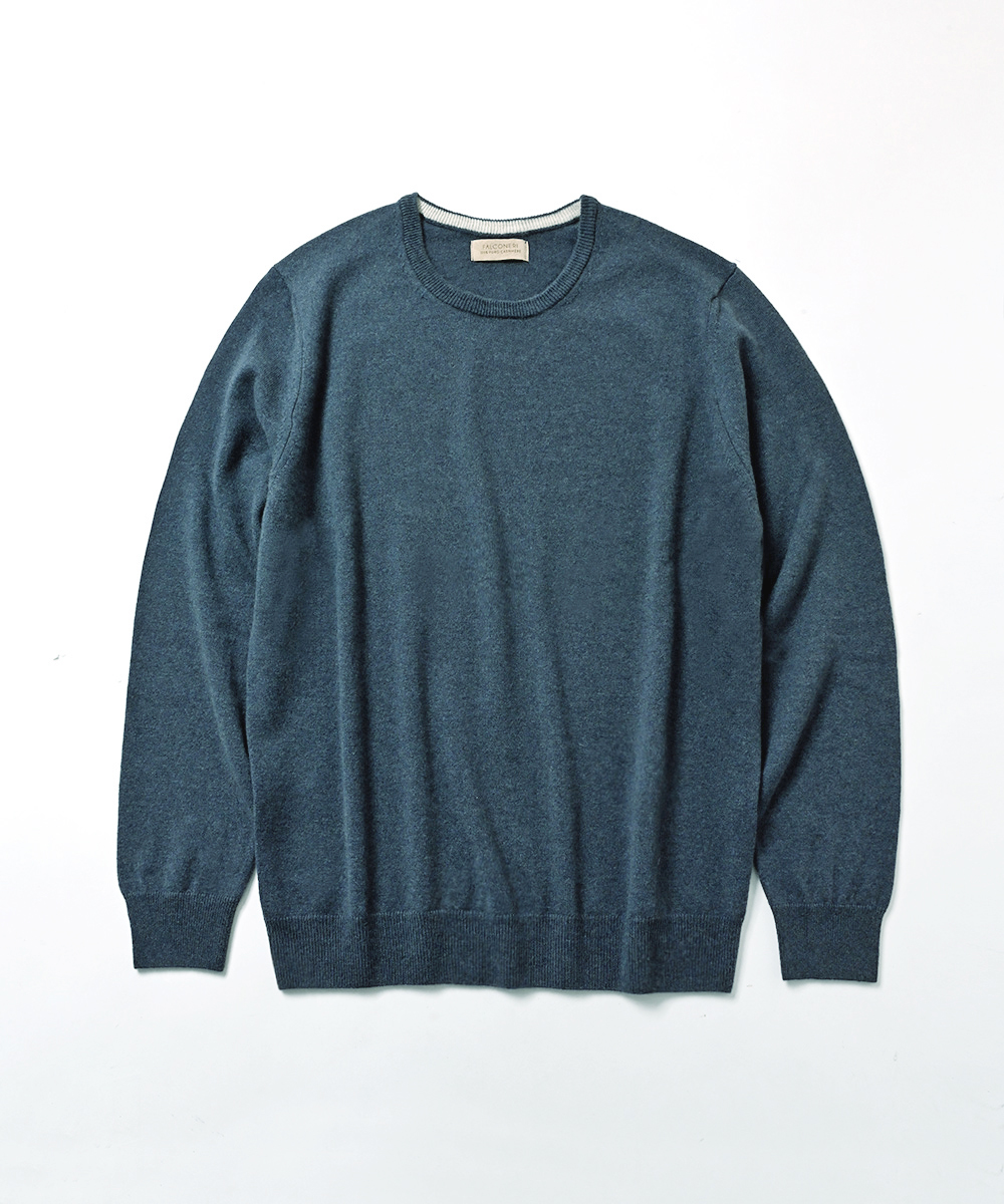 ウルトラソフトカシミヤ製クルーネックセーター | ファルコネーリ