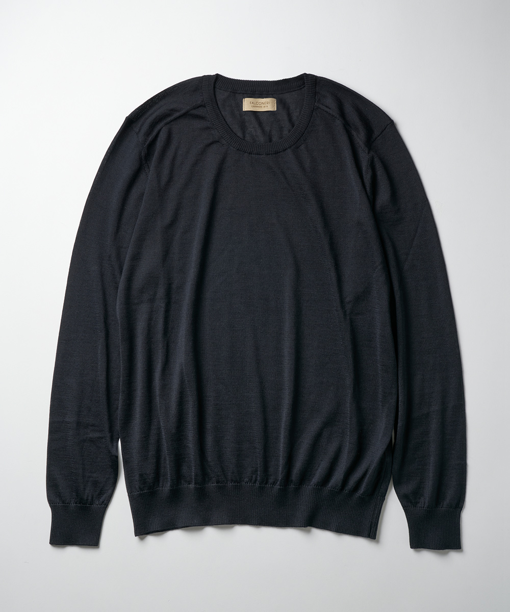 ウルトラソフトカシミヤ製クルーネックセーター | ファルコネーリ