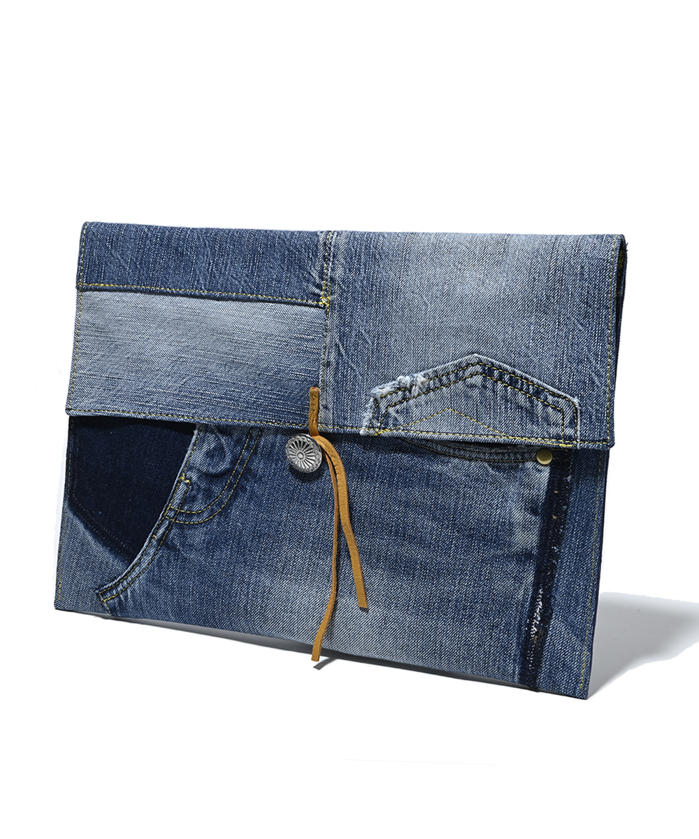 ☆デニムリメイク　ブランケット　エコファー☆ RECOMMEND ITEM [特別編] どれも世界に“1つ”だけ！ リサイクル