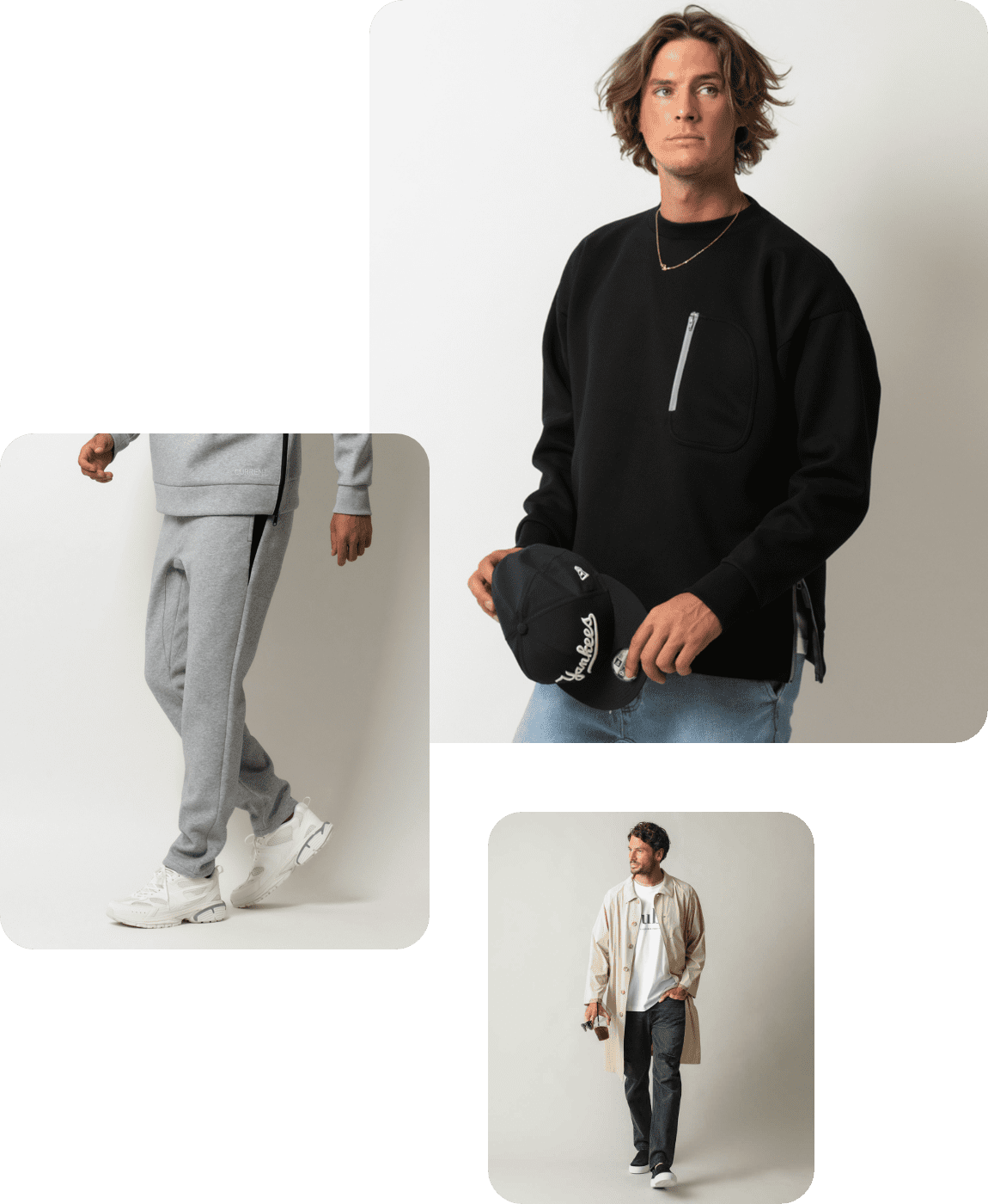 完売品！Safari CURRENTサイドジップスウェットセットアップ 裏毛